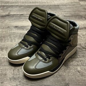 Dolce & Gabbana Men's Olive High-Top Sneakers